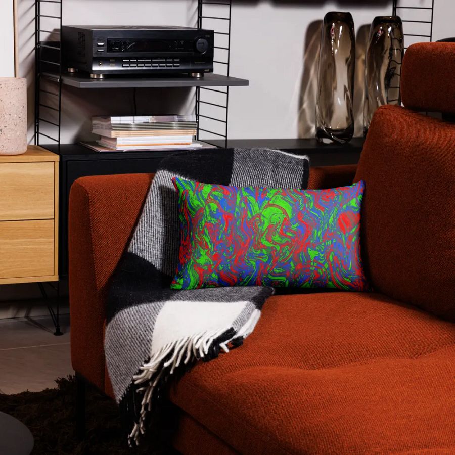 Techno Pattern Premium Pillowcase | Red Pattern | Green Pattern | Blue Pattern product image (26)
