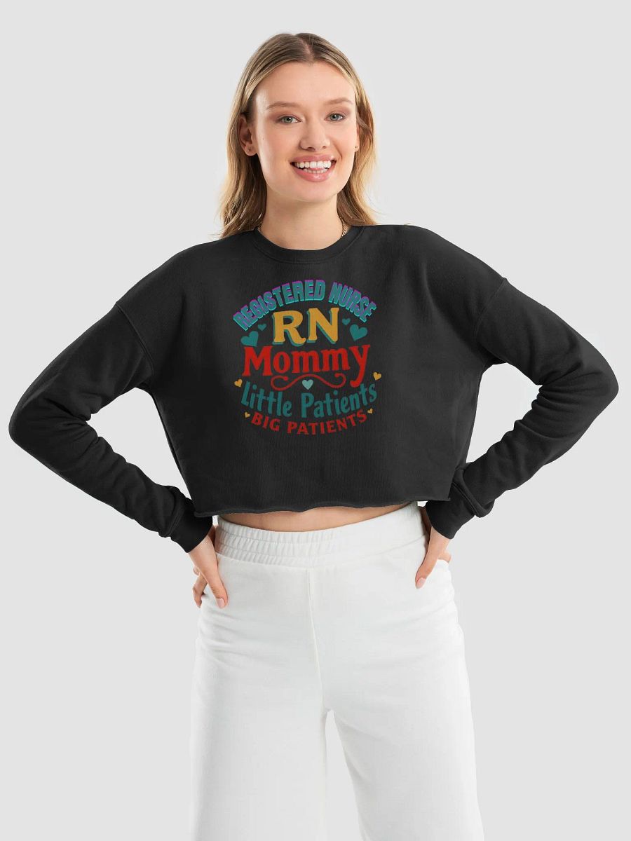 Nurse Mommy Fleece Crop Sweatshirt product image (25)