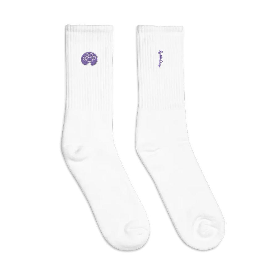 Squibble Design Paw Logo Embroidered Socks product image (3)