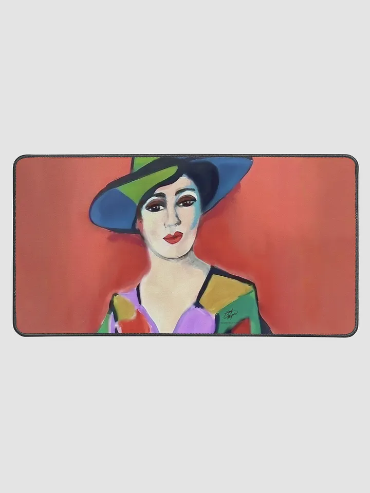 Donna with Hat Desk Mat product image (1)