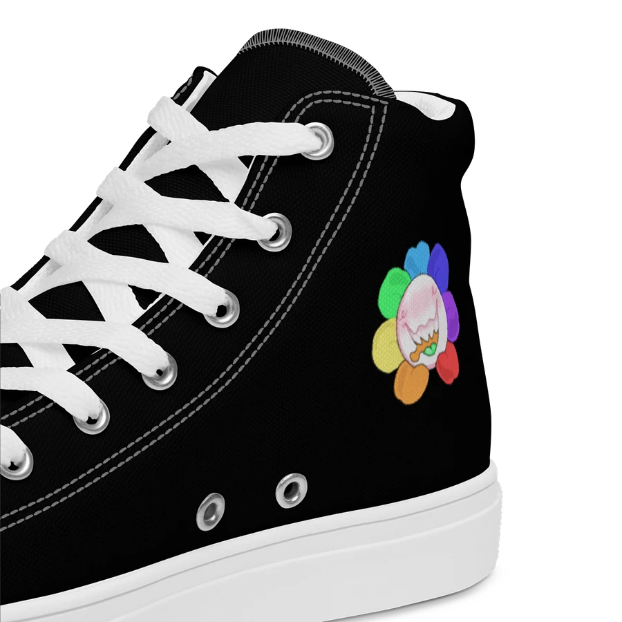 Black and White Flower Sneakers product image (48)