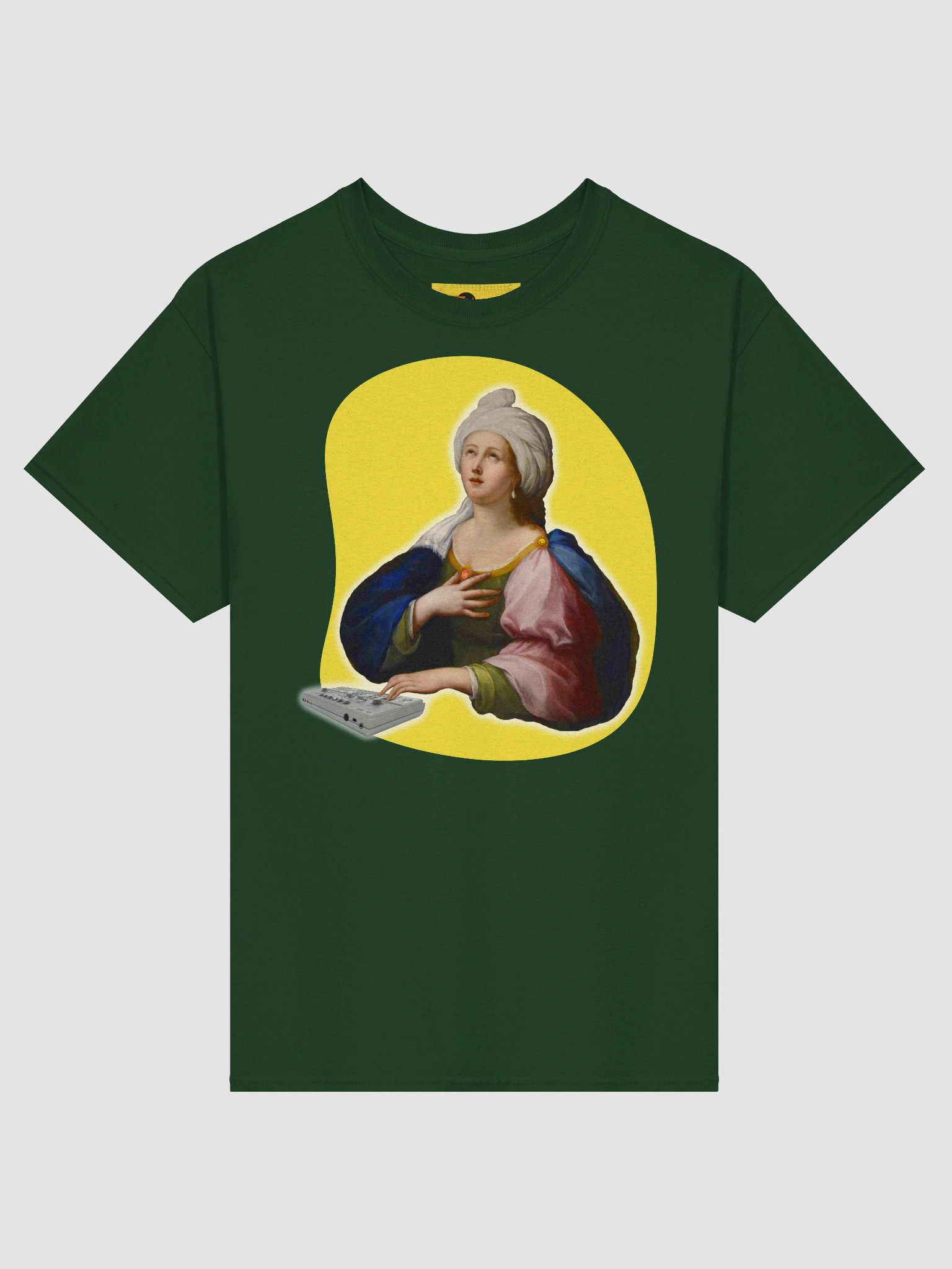 Santa Cecilia’s Acid Mass by Frank Fonik, Techno EDM Unisex t-shirt product image (6)