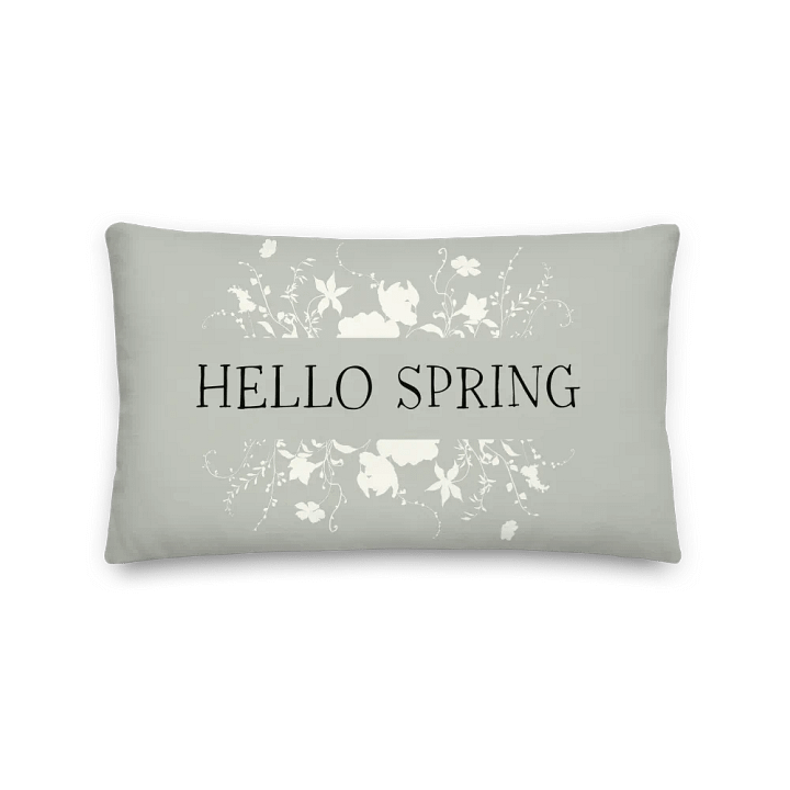 Hello Spring Green - Pillow TWO IN ONE - Premium Pillow - Doppelseitig bedrucktes Designerkissen product image (1)