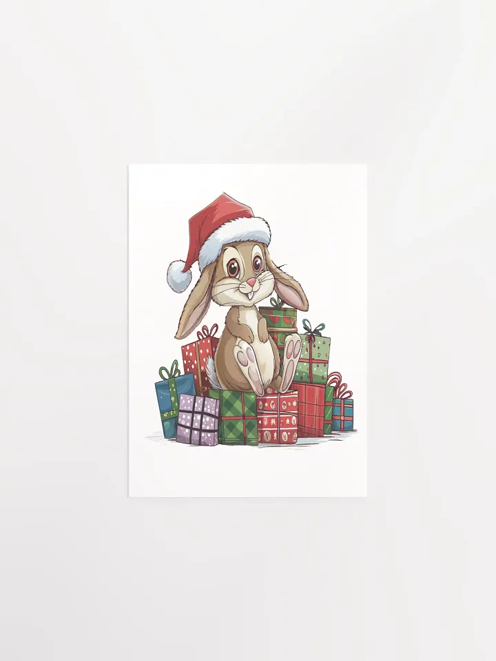Santa Bunny Enhanced Matte Paper Poster (in) product image (1)