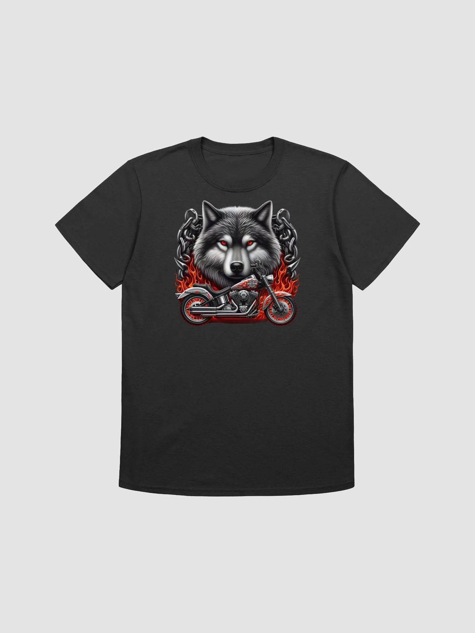 Raging Wolf Motorcycle Unisex T-Shirt #46 product image (1)