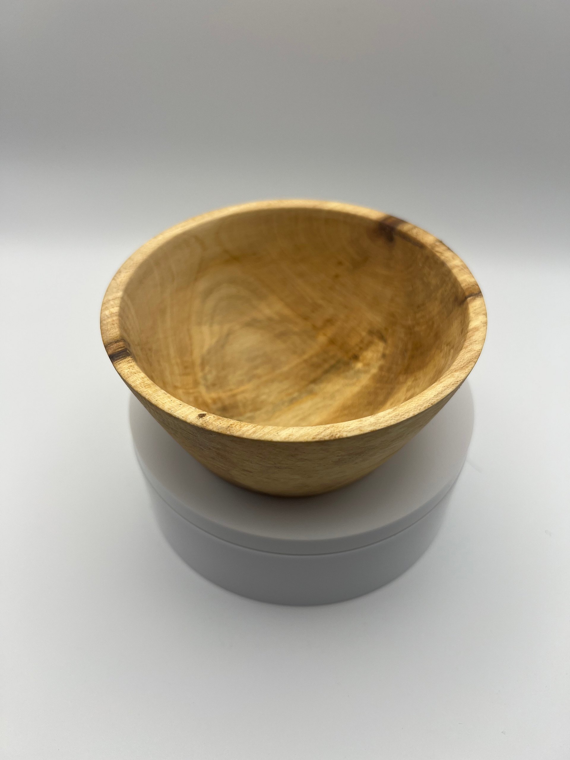 Handturned Spalted Maple Catch-All — Storm Wood | 4.25-Inch product image (5)