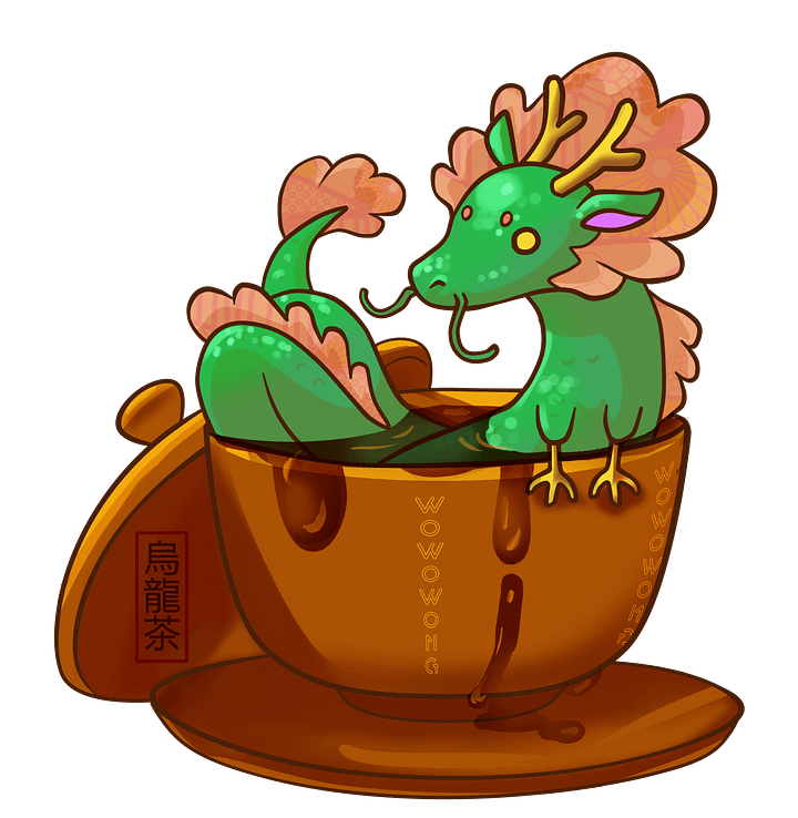 Zodiac Drinks - Oolong Dragon - Sticker product image (2)