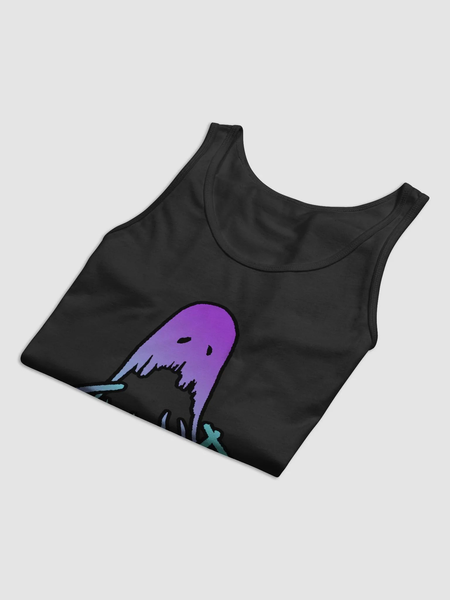 SaD Men's Style Tank Top Big Logo - Purple and Blue product image (3)