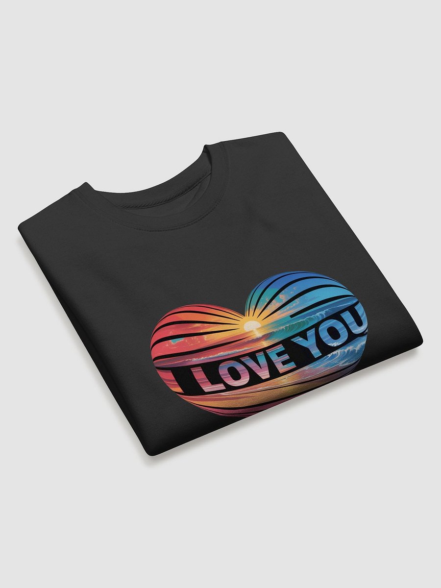 A mesmerizing psychedelic art piece featuring the words I LOVE YOU product image (3)