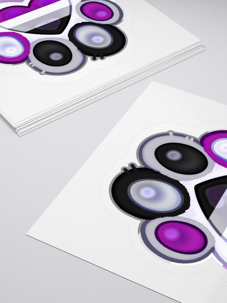 Asexual Pride Paw Print Kiss Cut Stickers product image (13)