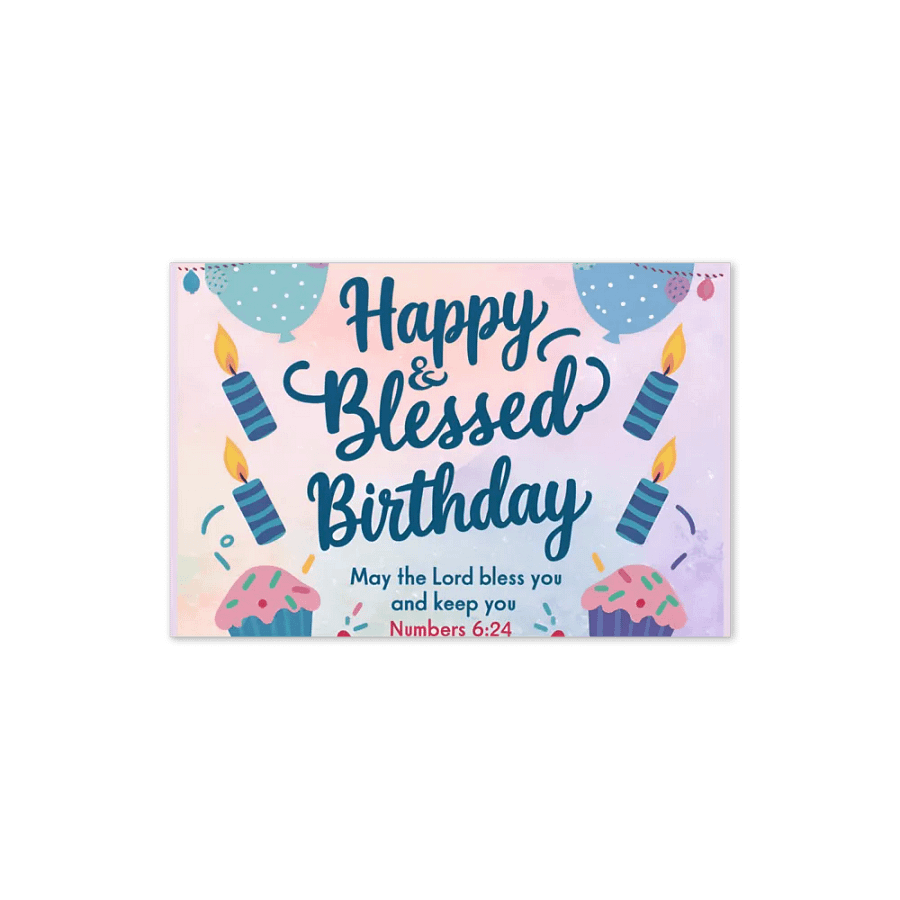 Happy & Blessed Birthday Card product image (10)