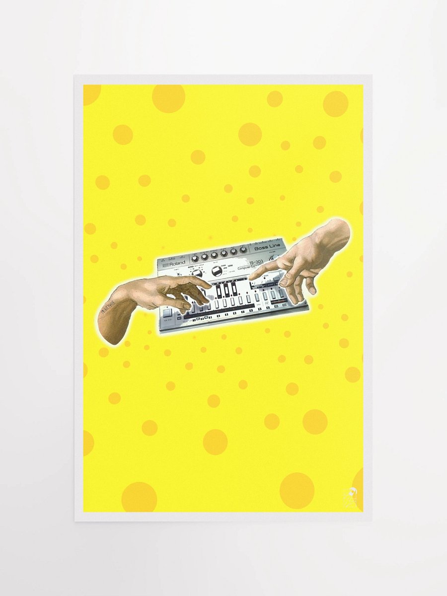The creation of Roland TB 303, by Frank Fonik, Techno EDM Matte Paper Poster product image (11)