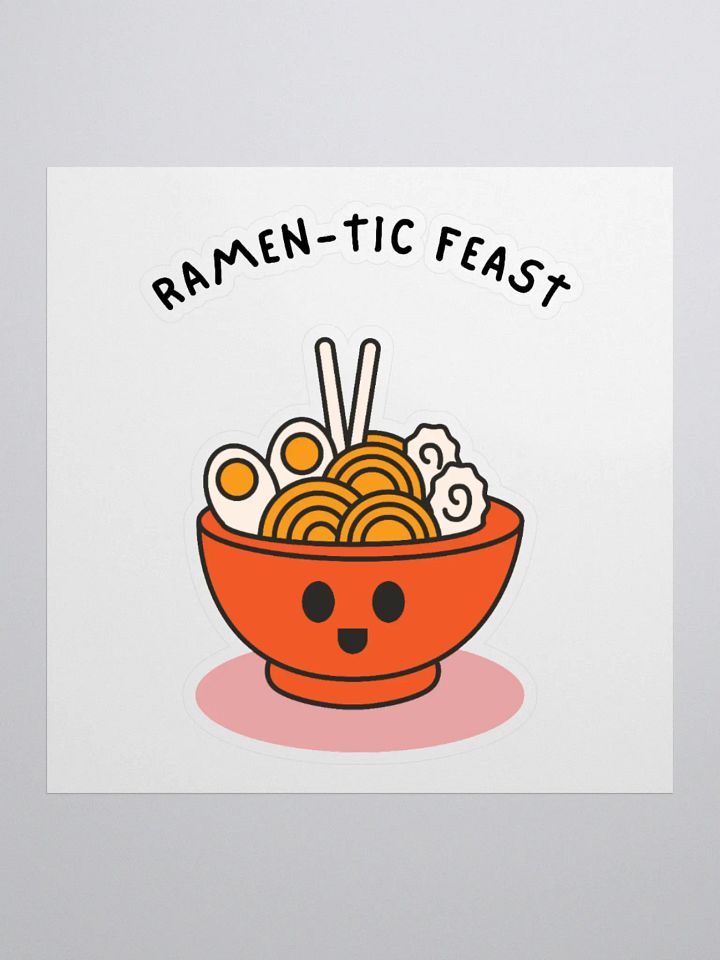 Ramen Bliss Kiss Cut Sticker product image (1)