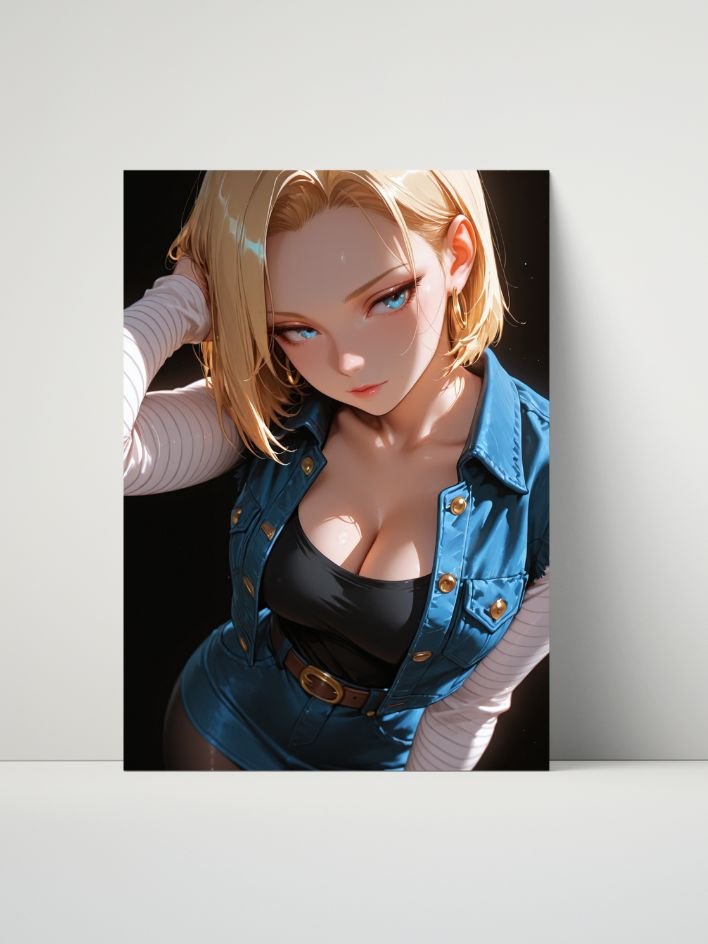 Dragon Ball – Android 18 Sapphire Stance – 8x10 Metal Print product image (1)
