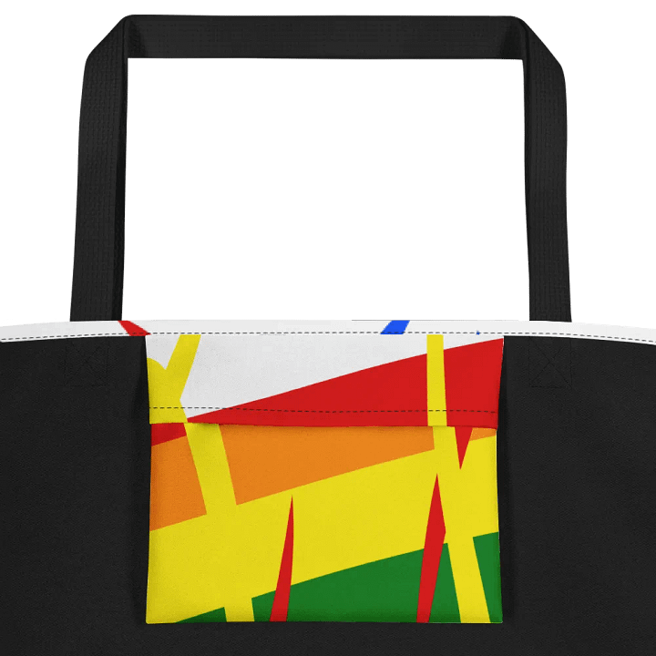 Rainbow Splash Tote with Pocket Inside product image (2)