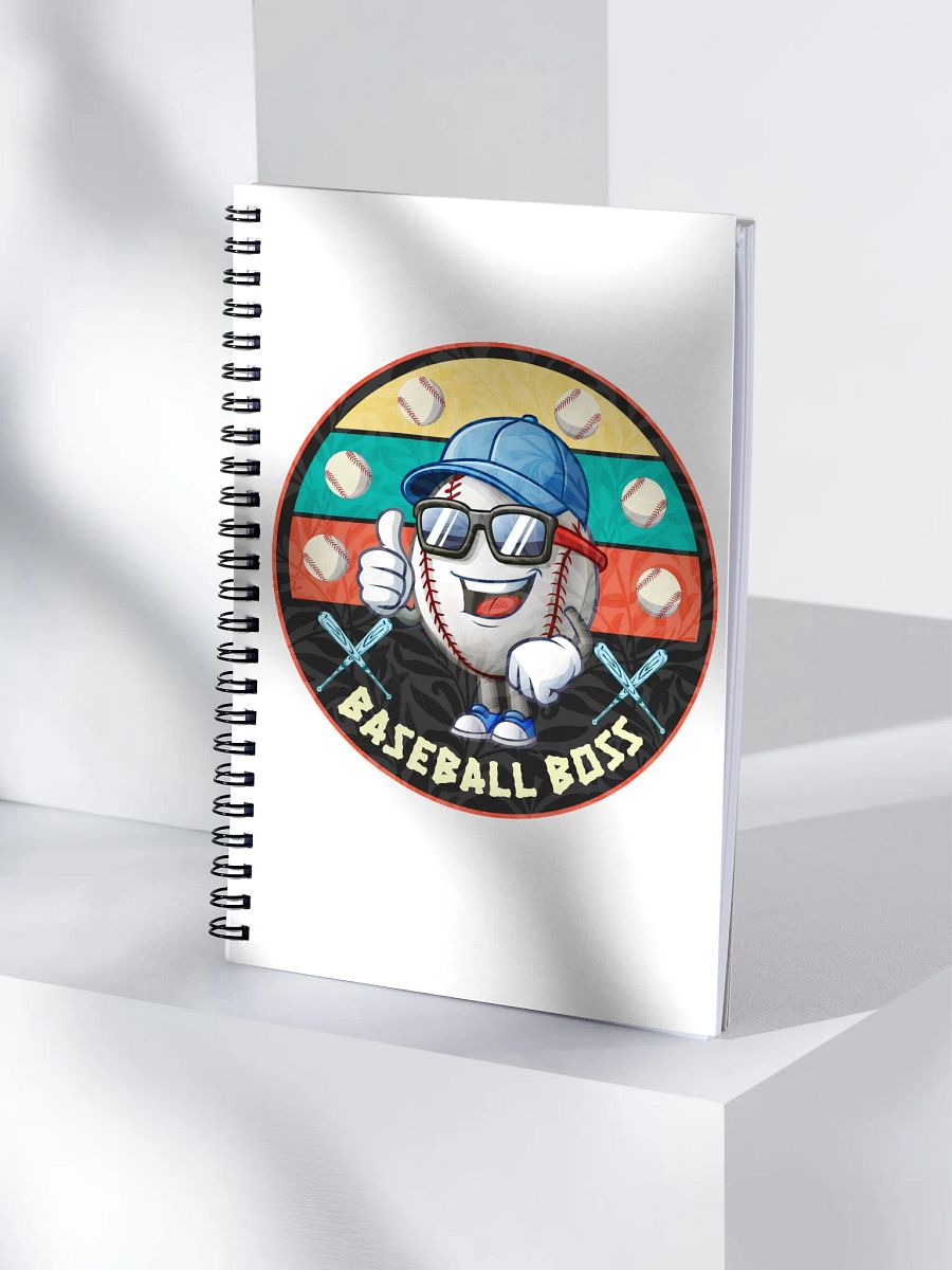 Baseball Boss Thumbs-Up Spiral Notebook product image (3)