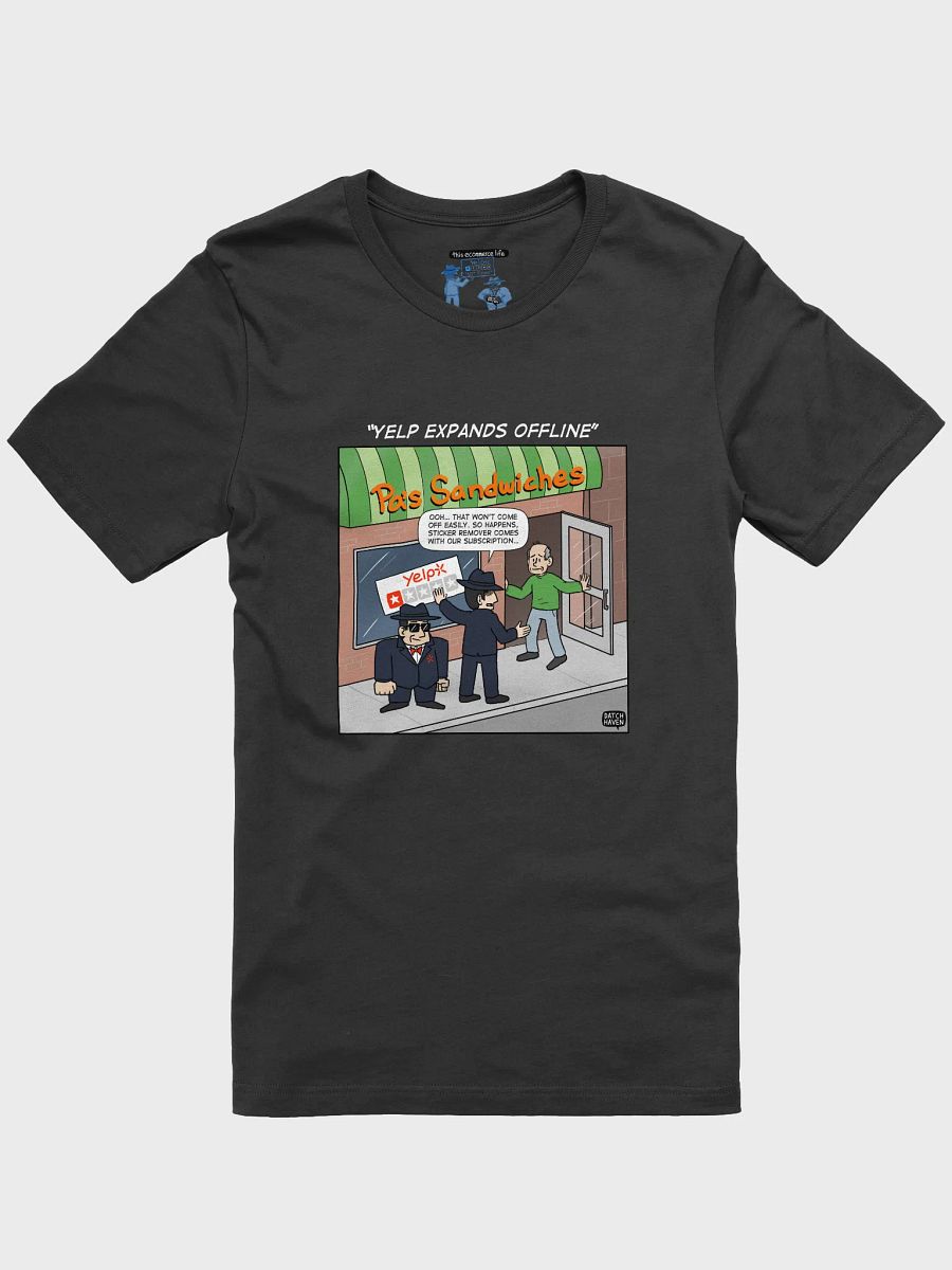 "Yelp expands offline" soft t-shirt product image (1)