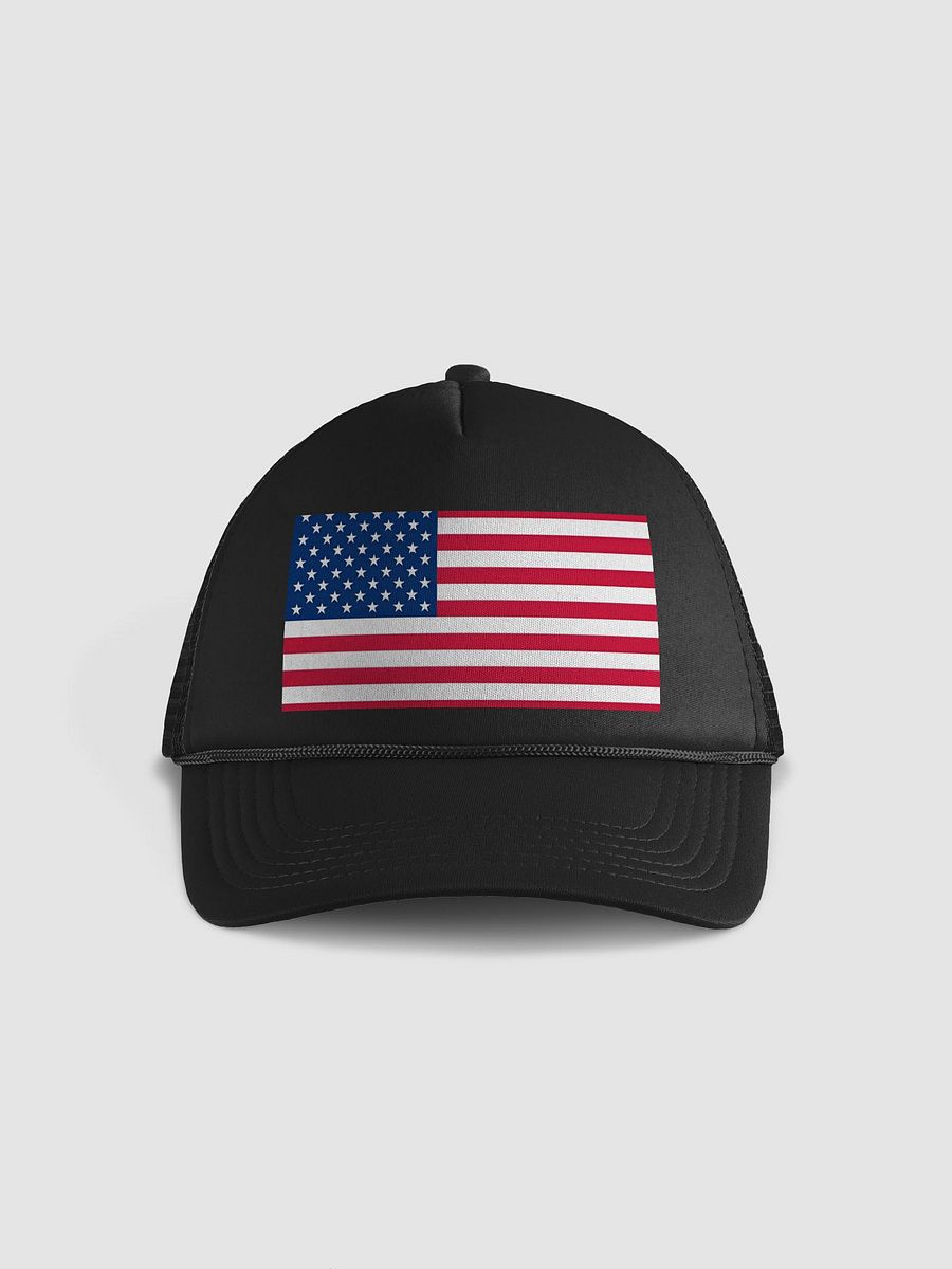 Valucap Foam Trucker Hat USA Flag product image (1)
