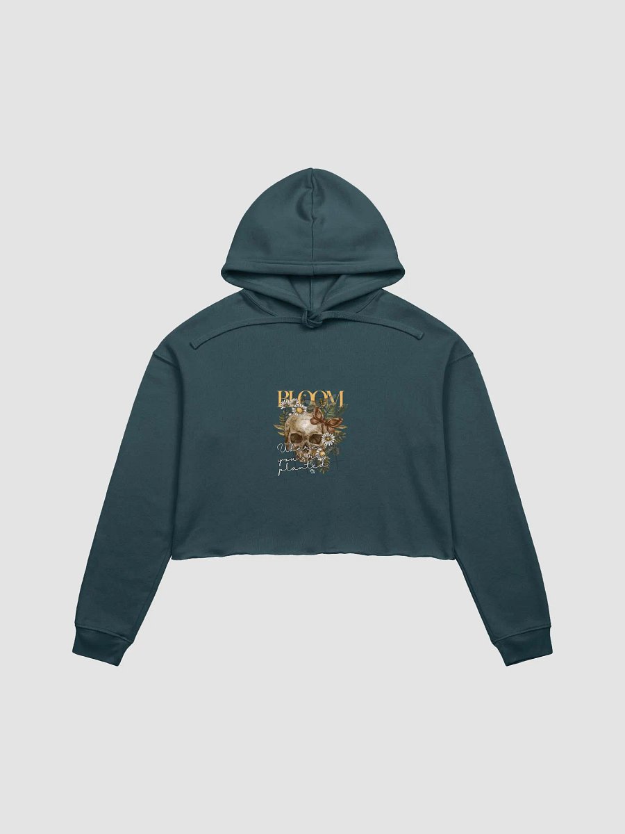BLOOM Skull Crop Hoodie product image (6)