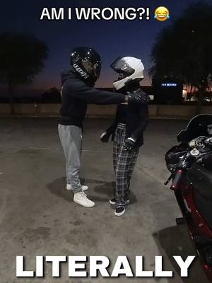 What would your $tripper name be?? 🧐👀 comment down below 😛@madison.dy  ••• #motorcycle #fyp #couple #biketok #funnybiker 