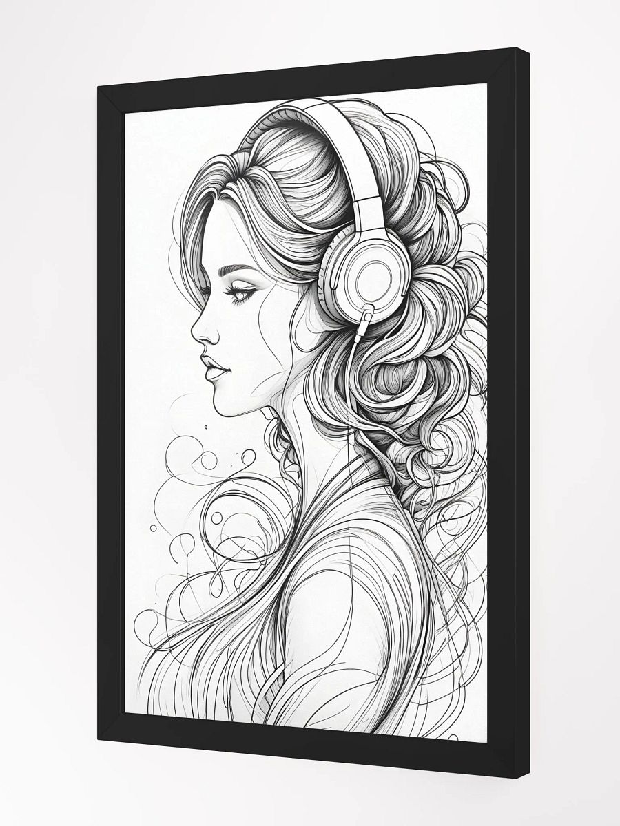 Melody Girl Portrait Framed Poster product image (3)
