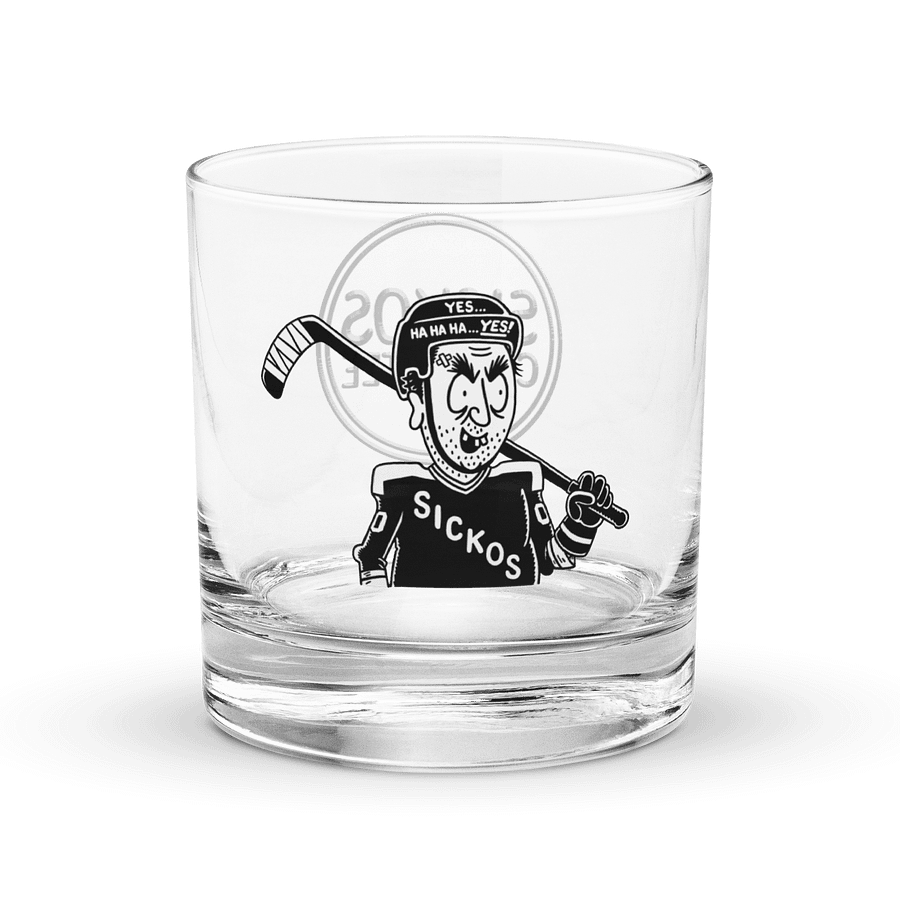 Sickos Hockey Character Rocks Glass product image (1)