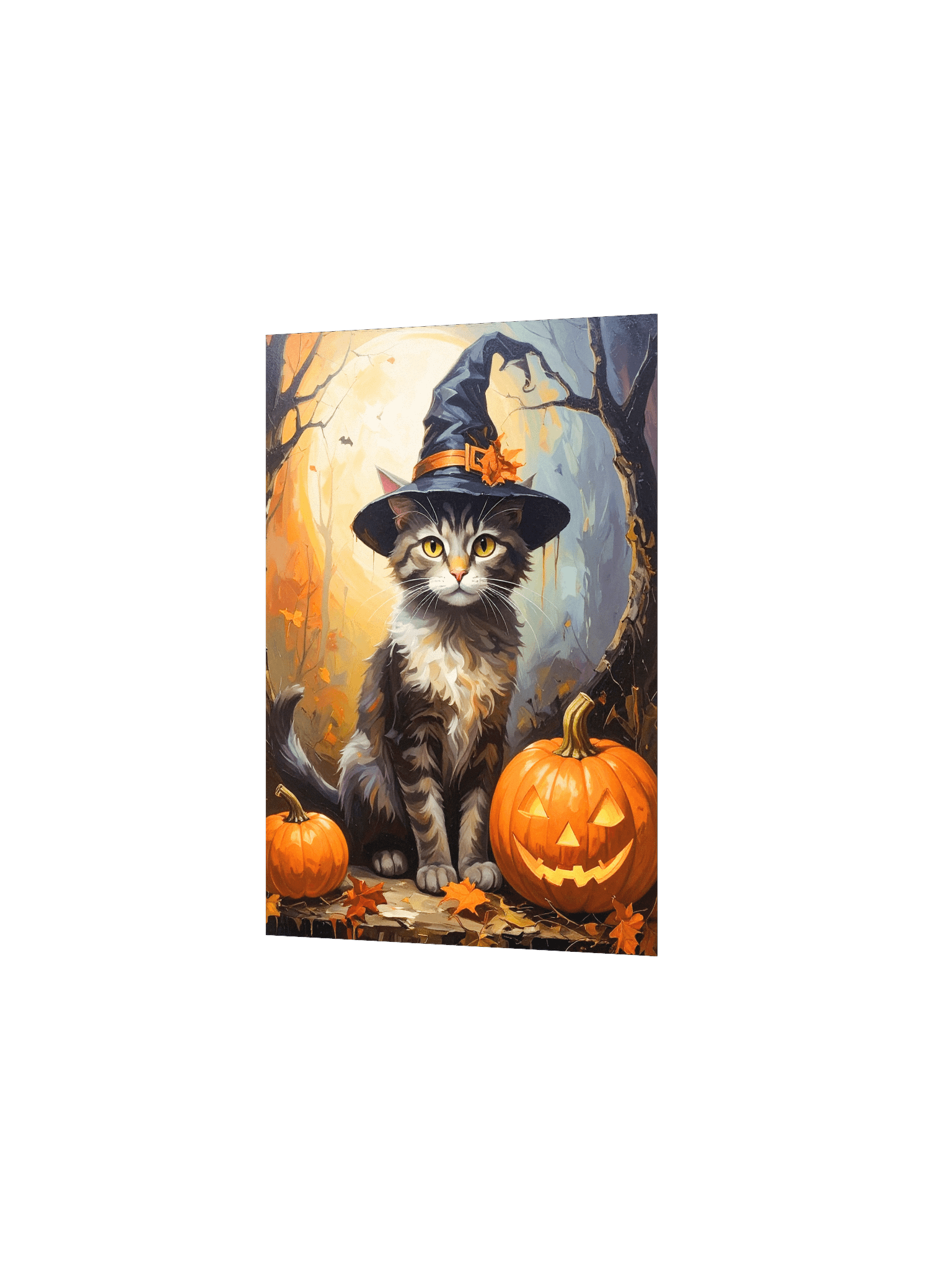 Halloween Cat with Pumpkins product image (2)