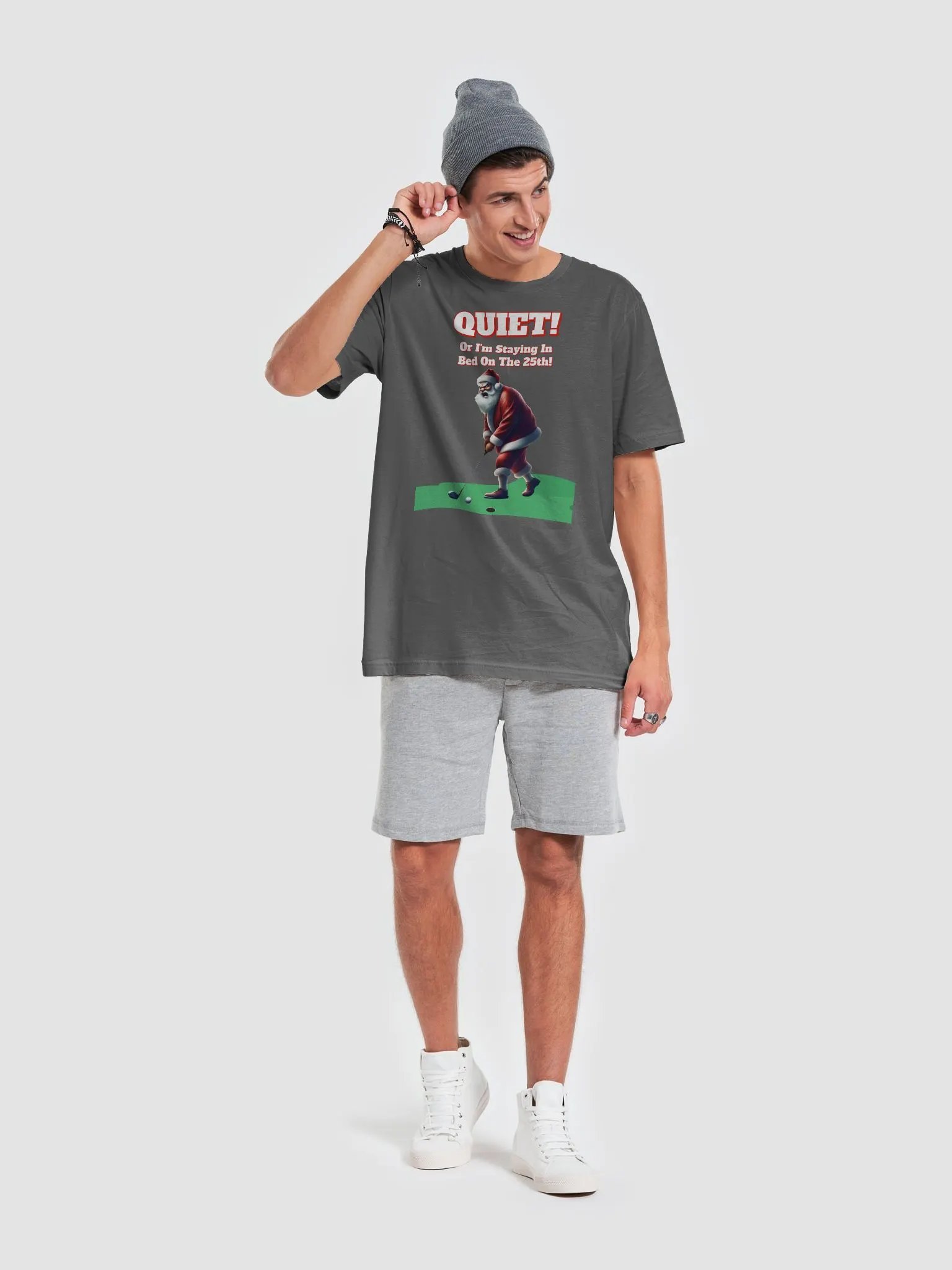 Quiet! Or I'm Staying In Bed On The 25th! Golfing Santa product image (41)