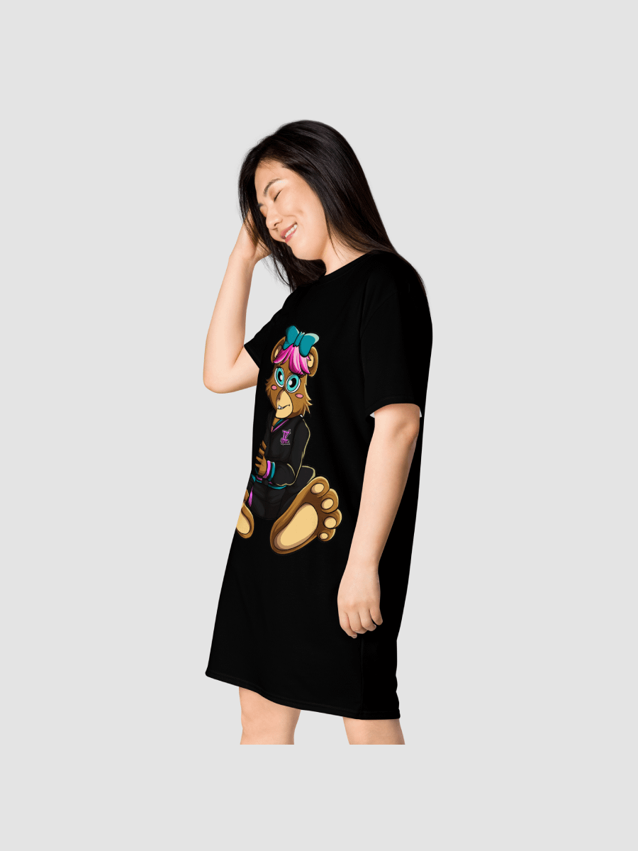 Sitting Girl Bear All-Over Print T-Shirt Dress product image (10)