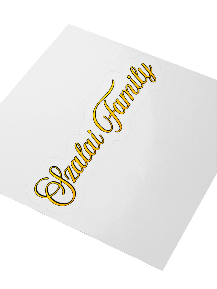 Szalai Family Logo Sticker product image (9)