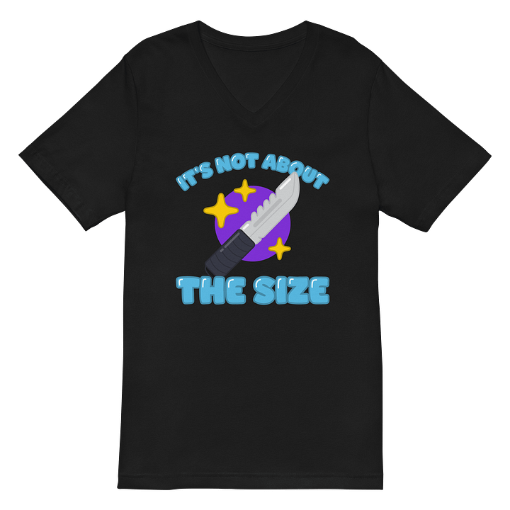 It's Not About the Size V-Neck Tee product image (3)