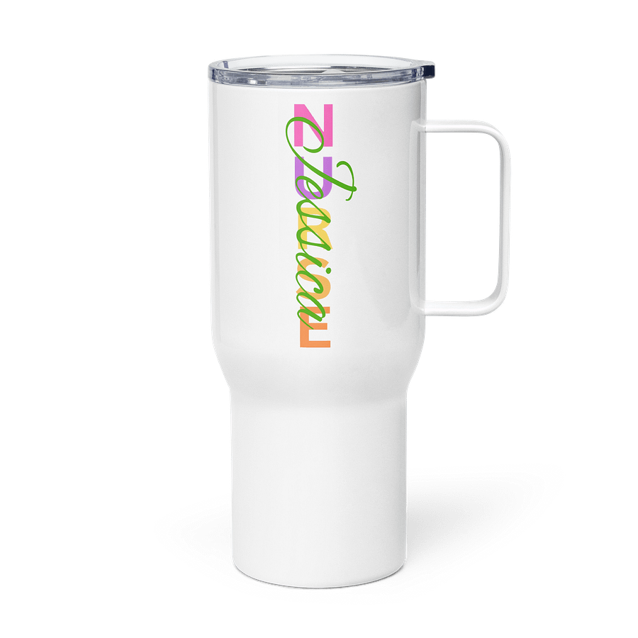 Travel Mug with a Handle (Nurse Jessica Lettering) product image (4)