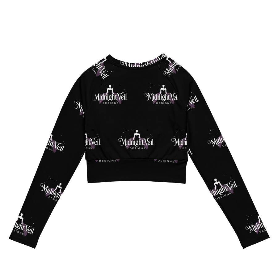 Midnight Veil Designs Women’s Gothic All-Over Print Crop Top - Black, Sizes 2XS-6XL product image (7)