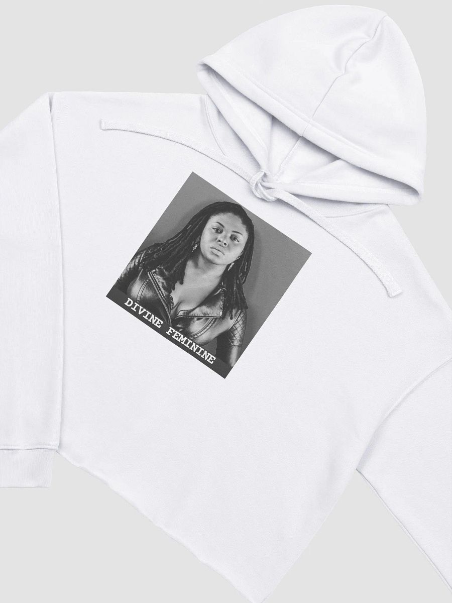 Divine Feminine White Crop Hoodie product image (3)