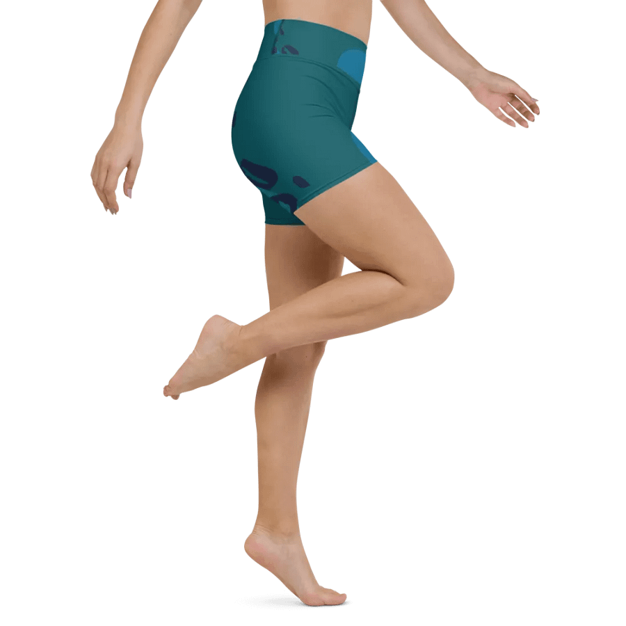 Teal Mirage Yoga Shorts product image (6)