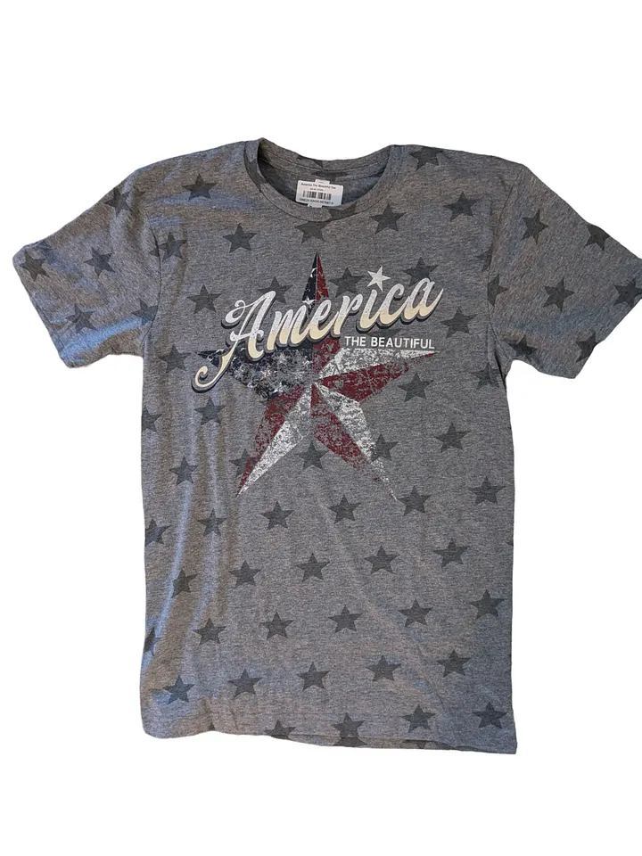 S America the Beautiful Gray Short-Sleeve Tee product image (1)