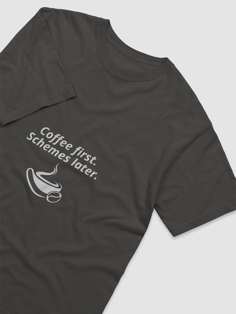 COFFEE FIRST. SHCEMES LATER T-SHIRT (WHITE) product image (49)
