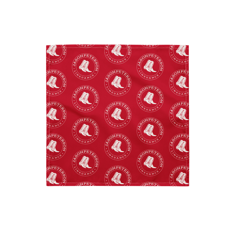 JPLinedance Red All-Over Bandana product image (1)