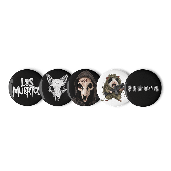 Set of Los Muertos Pin Buttons product image (1)