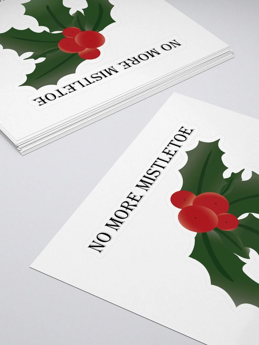 No More Mistletoe in December Illustration Sticker product image (14)