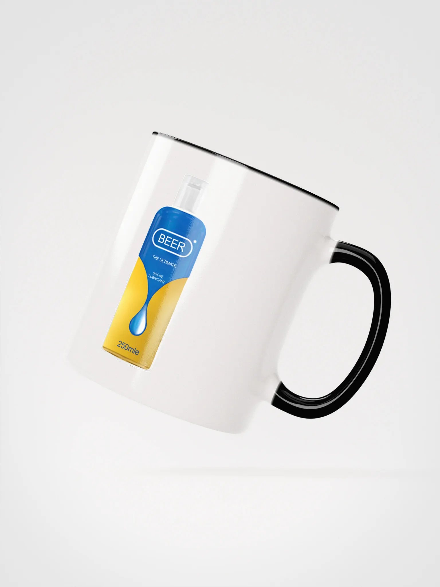Beer: The Ultimate Social Lubricant! COLORED MUG product image (2)