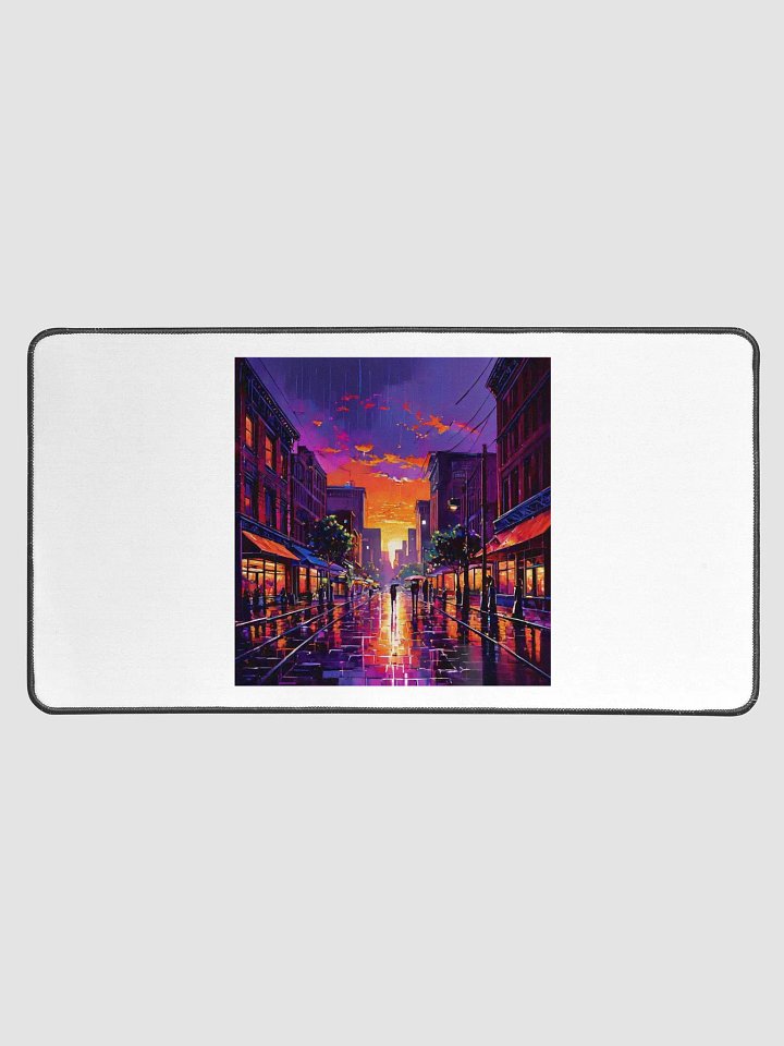 Sunset Cityscape Desk Mat product image (1)