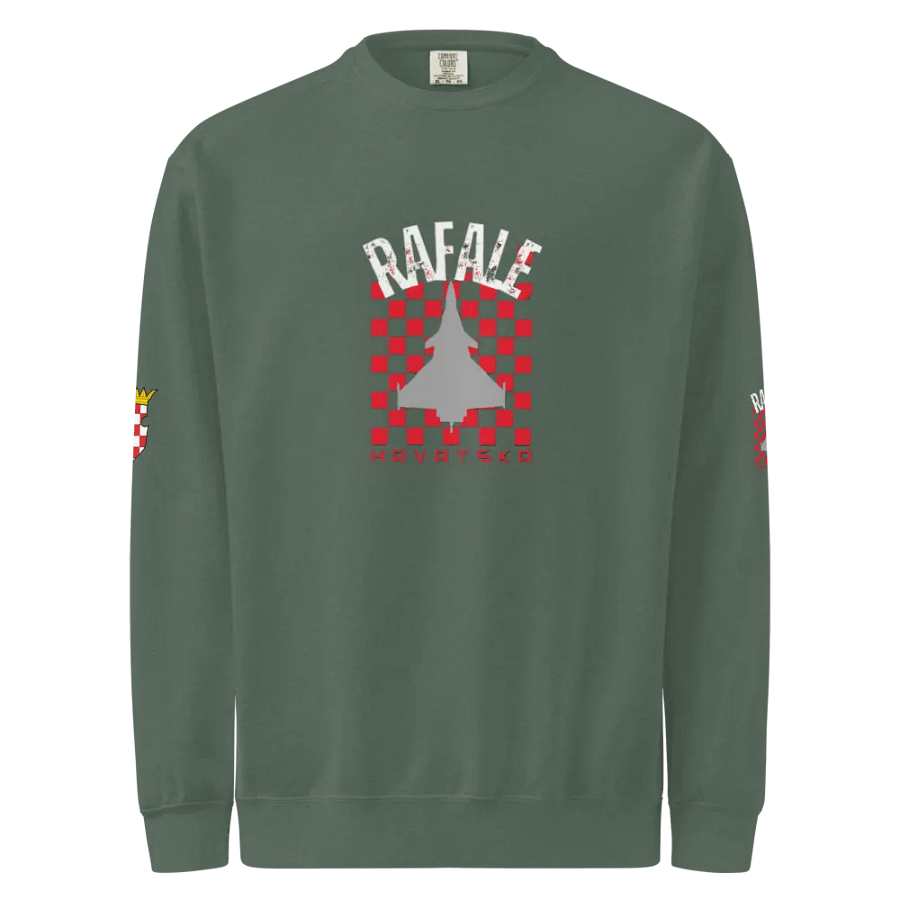 Rafale Fighter Jet CRO ARMY Unisex Sweatshirt product image (3)