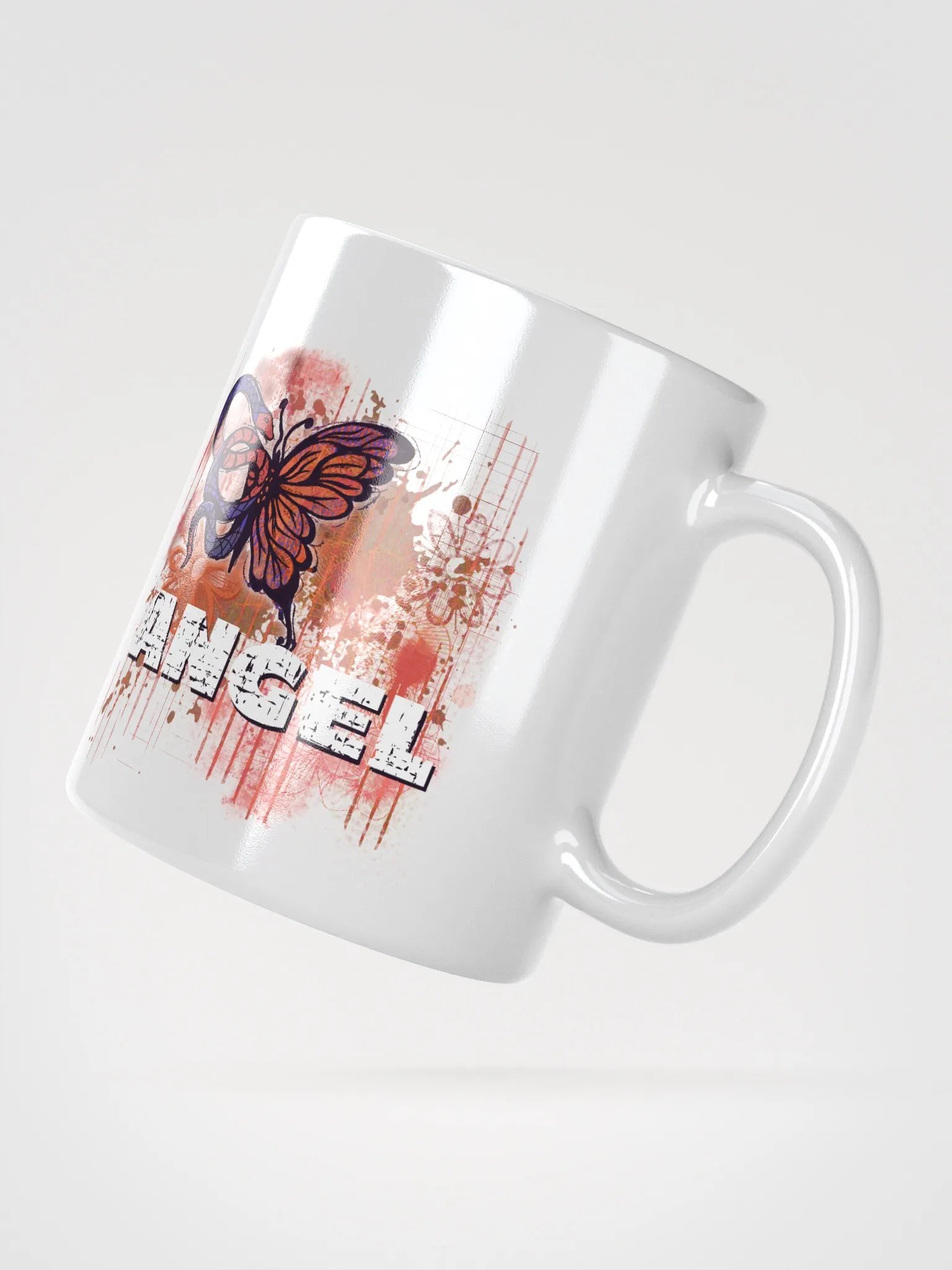 Mug Angel Distressed Snake Butterfly product image (3)