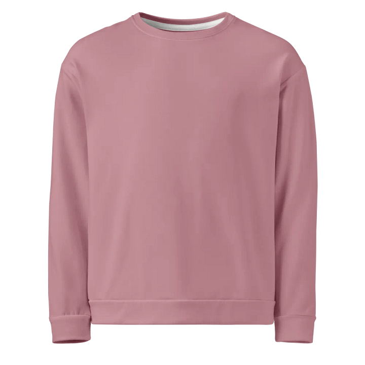 Plain Dusty Pink Soft Summer Unisex Recycled Polyester Heavyweight Premium Sweatshirt by Treasure Pie product image (1)