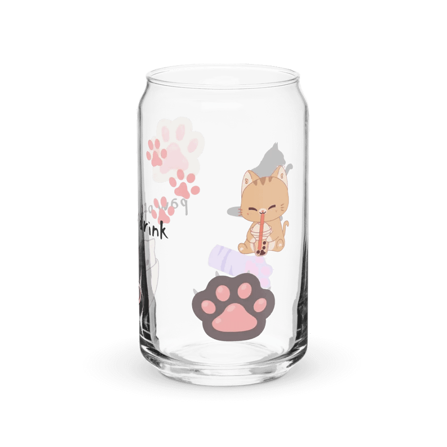 Whimsical Cat Can-Shaped Glass product image (7)