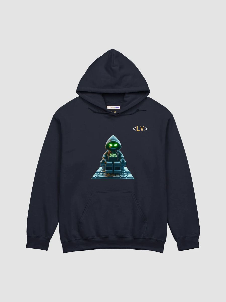 Root Access Hacker Hoodie – Cyberpunk LEGO Hero Edition | Unisex Techwear product image (3)