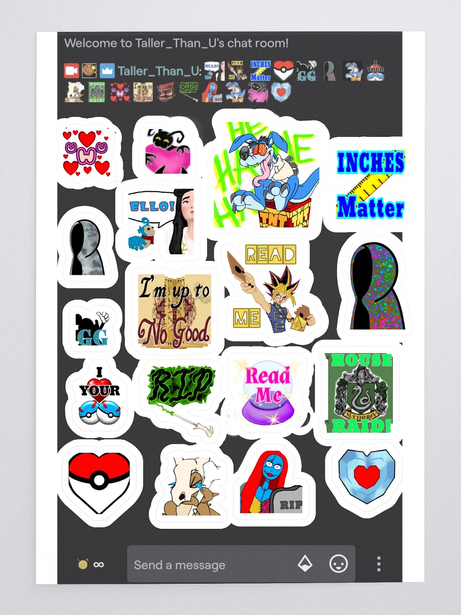Chat Emotes Sticker Pack (18 pieces) product image (3)