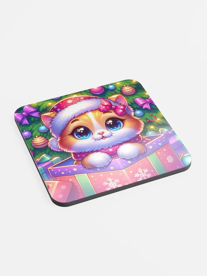 The Purrfect Christmas Winter Kitten Coaster product image (2)