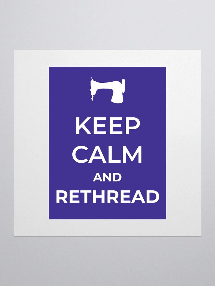 Keep Calm Blue Sticker product image (1)